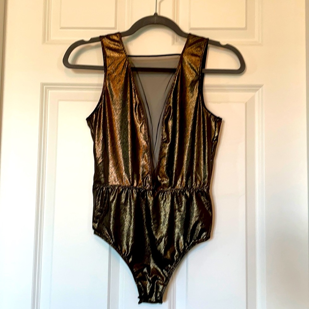Victoria’s Secret shimmer bronze bodysuit